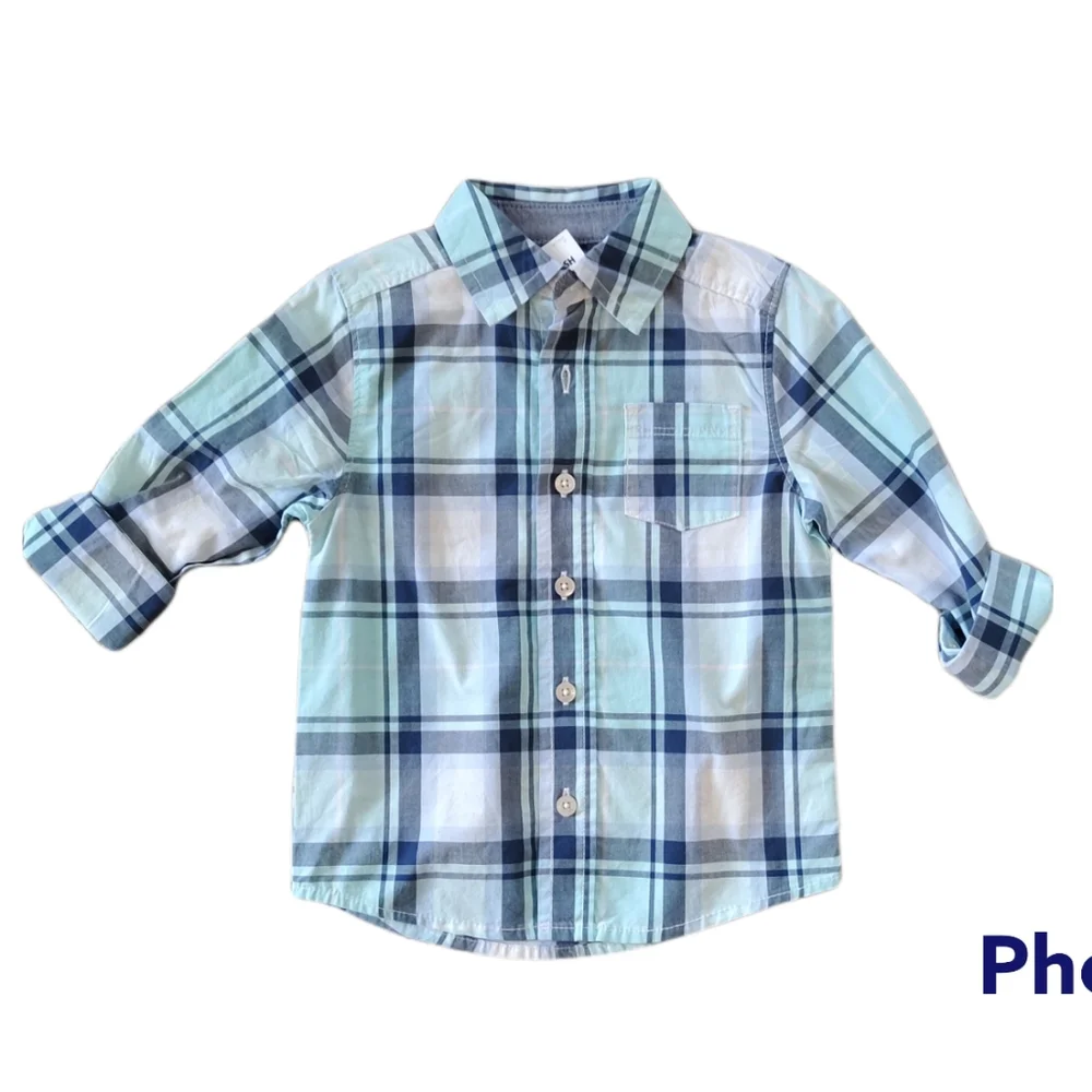 NWT Oshkosh Plaid Button Down